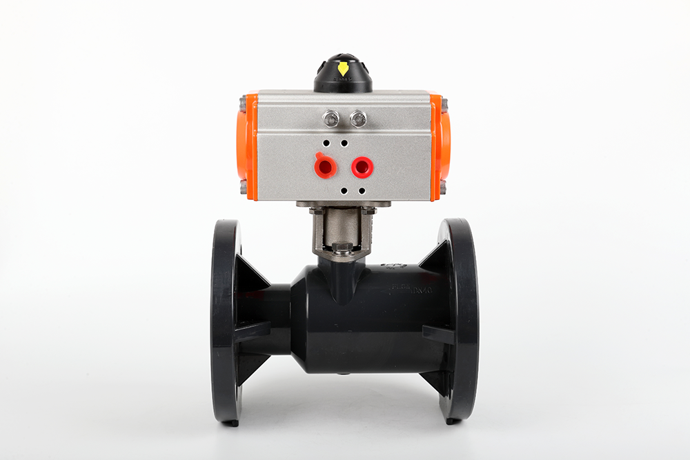 解放气动法兰一体球阀